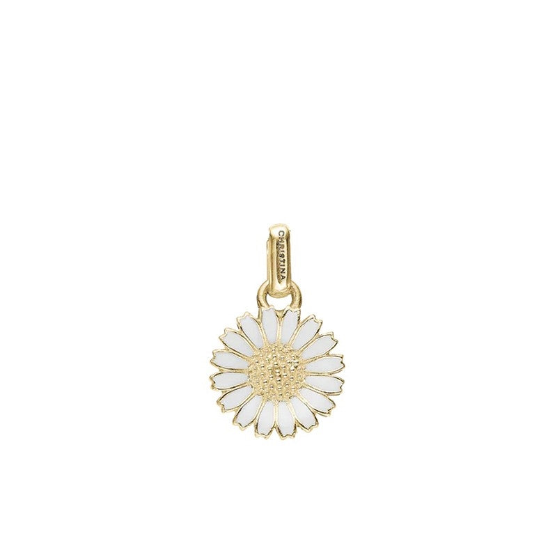 Marguerite vedhæng 12 mm i forgyldt sølv fra Christina Jewelry & Watches